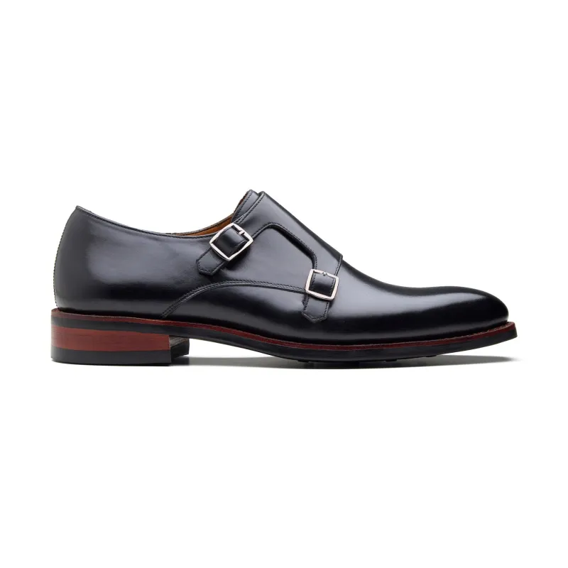Velar-X, Double Monk Strap - Black Hidro Pullup | New Age sold by Blkbrd Shoemaker