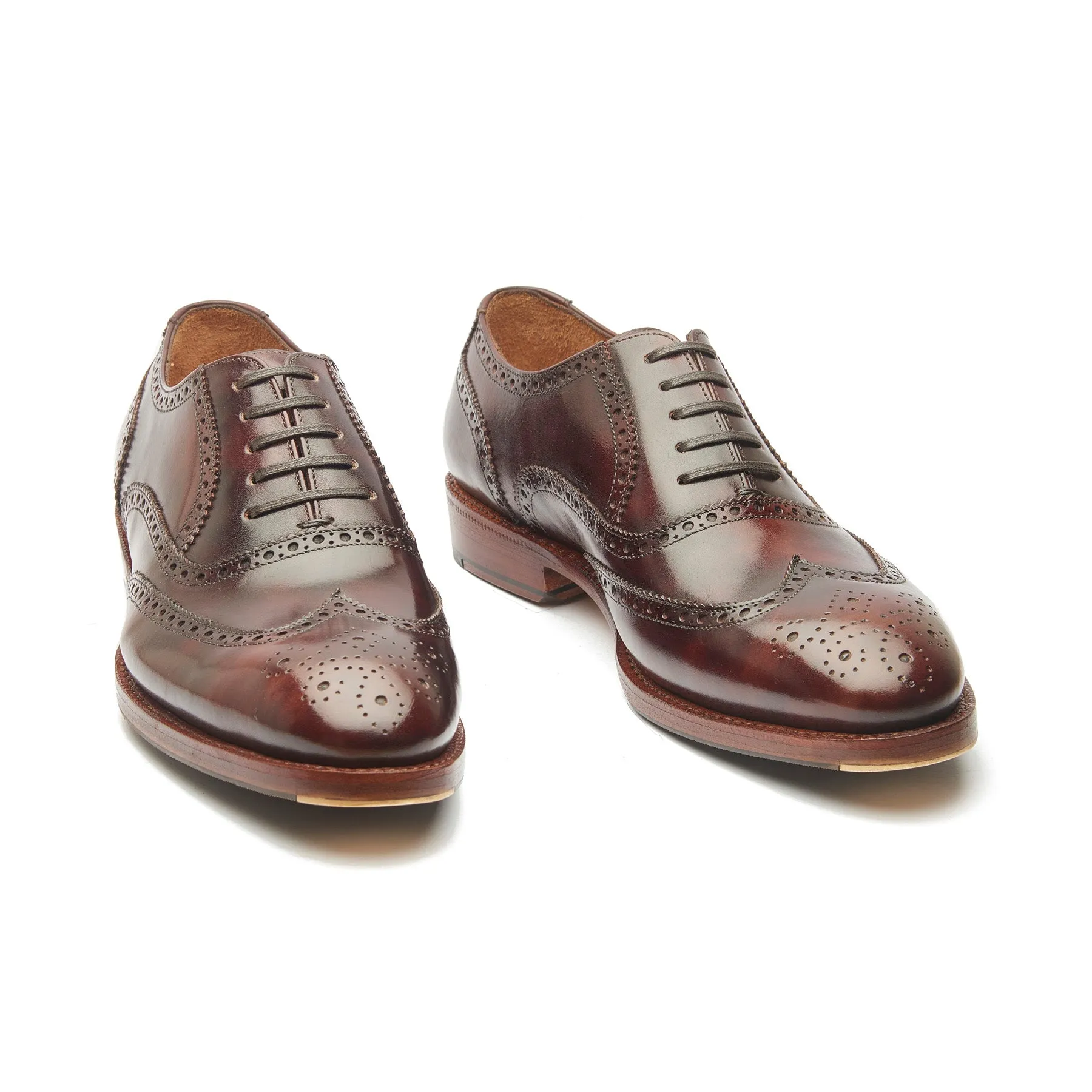 Marcell, Full Brogue Oxford - Chestnut Musuem Calf | Classics sold by Blkbrd Shoemaker product image thumbnail 4
