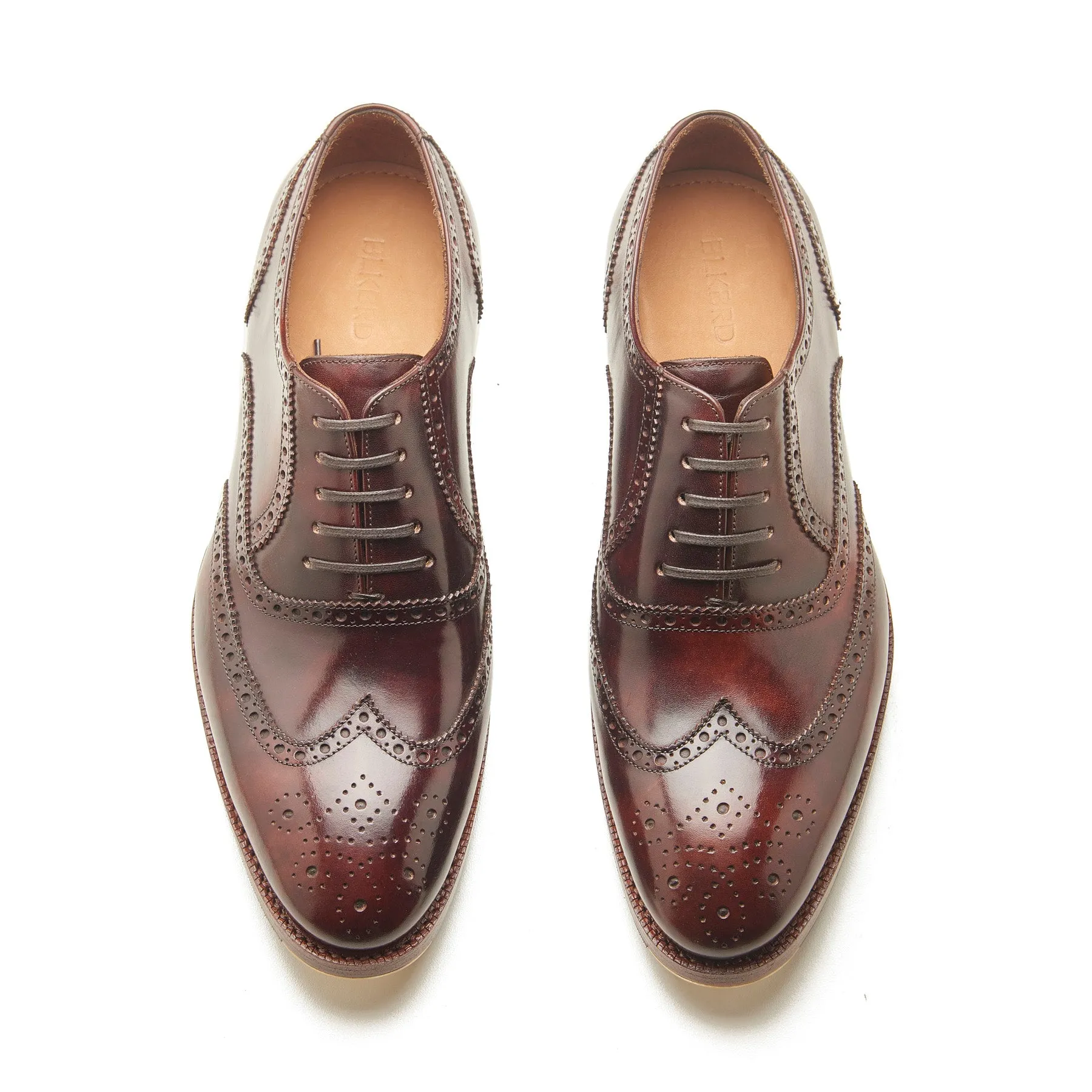 Marcell, Full Brogue Oxford - Chestnut Musuem Calf | Classics sold by Blkbrd Shoemaker product image thumbnail 2