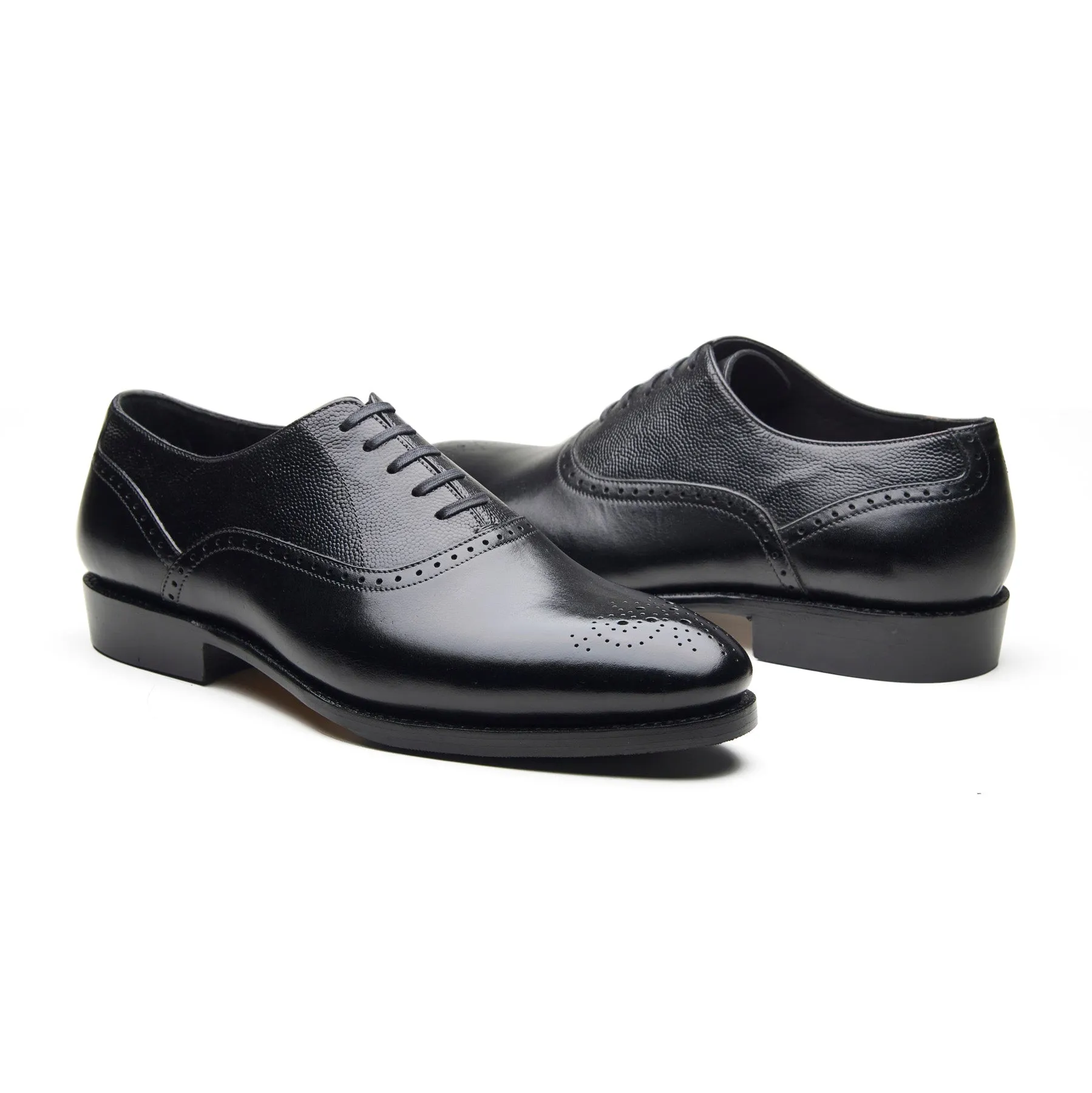 Wenzel, Medallion Oxford - Black | Hand Welted | Contemporary Classics sold by Blkbrd Shoemaker product image thumbnail 4