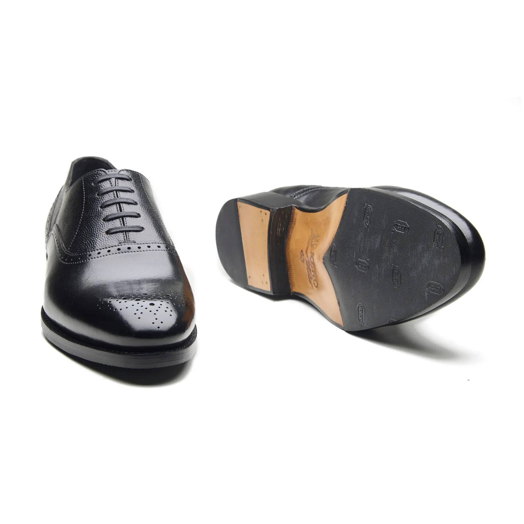 Wenzel, Medallion Oxford - Black | Hand Welted | Contemporary Classics sold by Blkbrd Shoemaker product image thumbnail 5