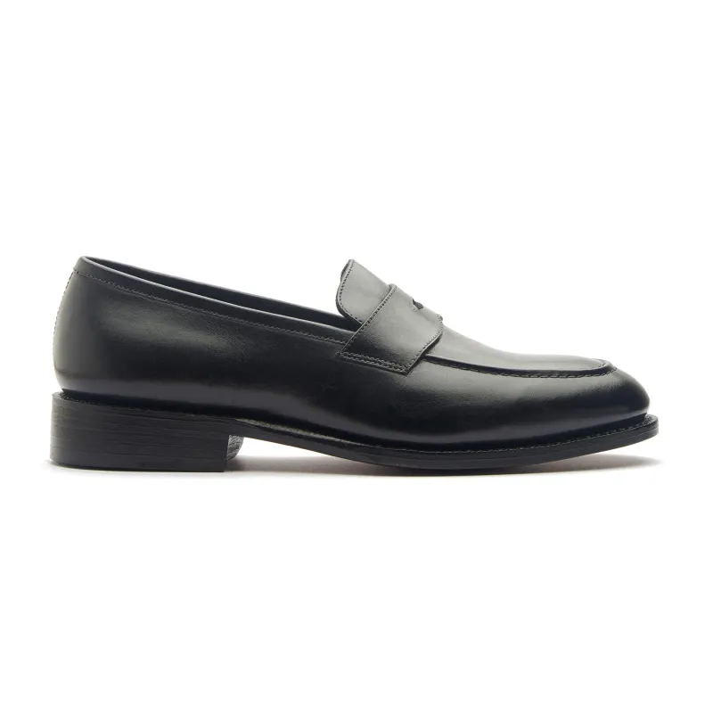 Aurus, Penny Loafer - Black | Hand Welted Classics Collection sold by Blkbrd Shoemaker