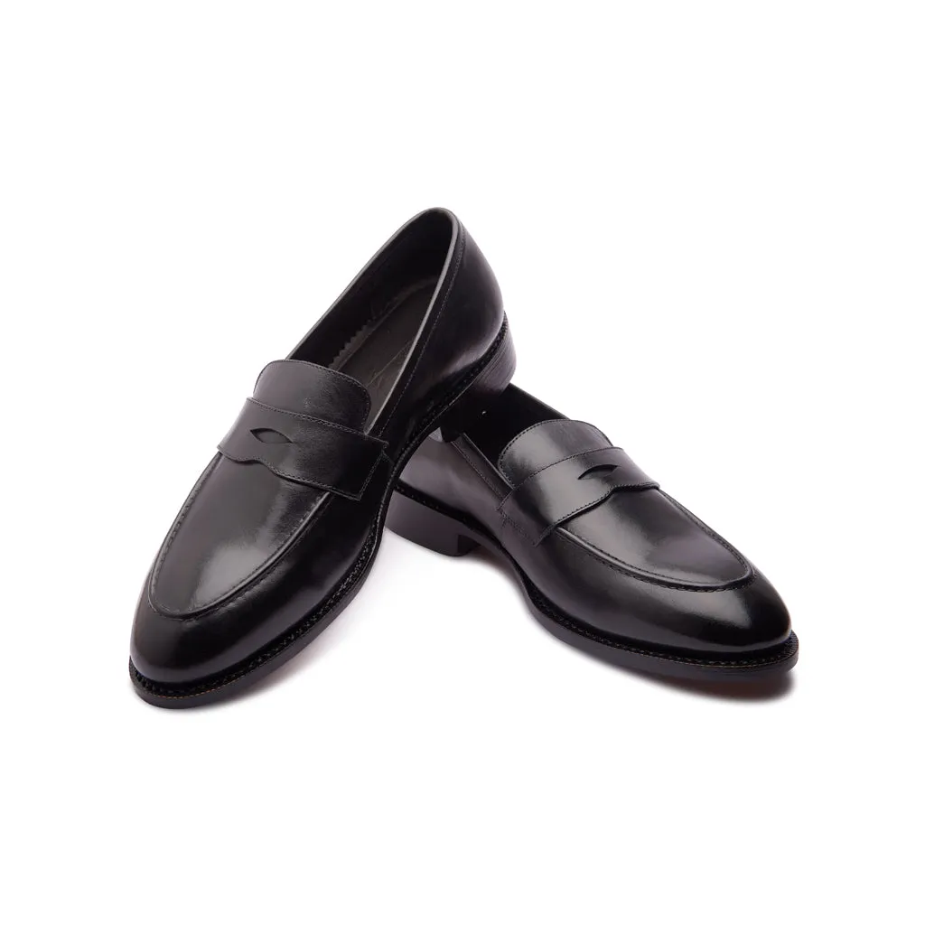 Aurus, Penny Loafer - Black | Hand Welted Classics Collection sold by Blkbrd Shoemaker product image thumbnail 4