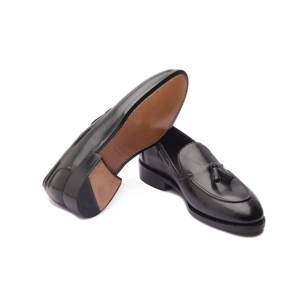 Royce, Tassel Loafer - Noir | Hand Welted | Classics Collection sold by Blkbrd Shoemaker product image thumbnail 5