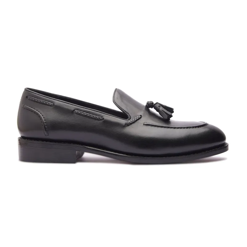 Royce, Tassel Loafer - Noir | Hand Welted | Classics Collection sold by Blkbrd Shoemaker