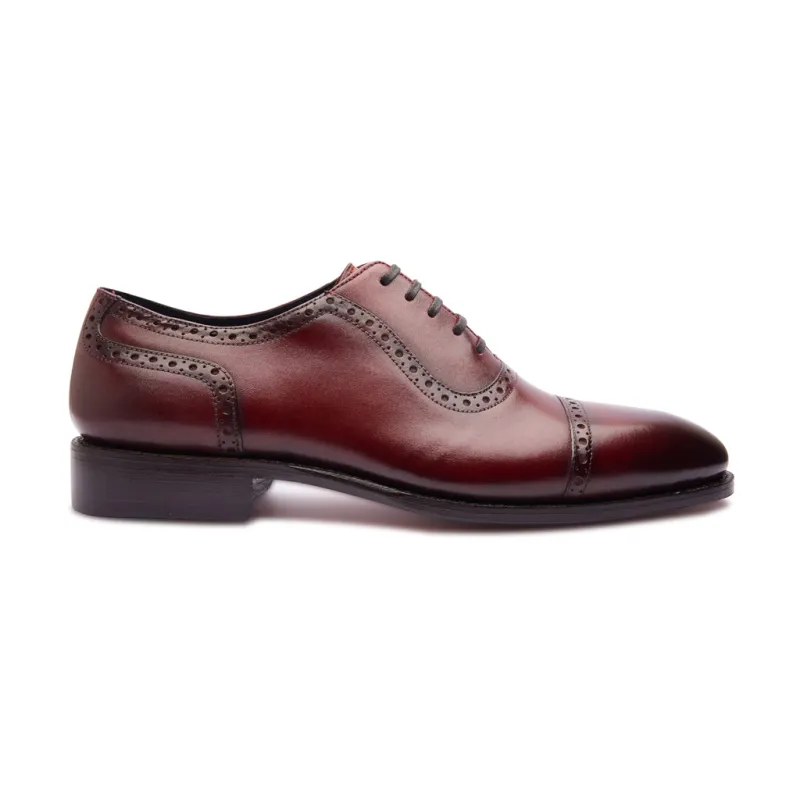 Huayra, Adelaide Oxford - Bordeaux | Hand Welted Contemporary Classics sold by Blkbrd Shoemaker