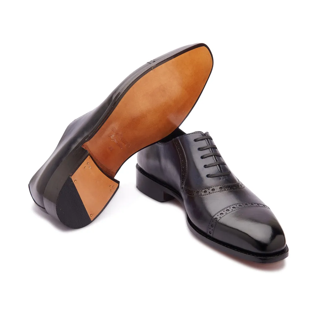 Horacio, Cap-toe Adelaide Oxford - Navy | Hand Welted Contemporary Classics sold by Blkbrd Shoemaker product image thumbnail 5