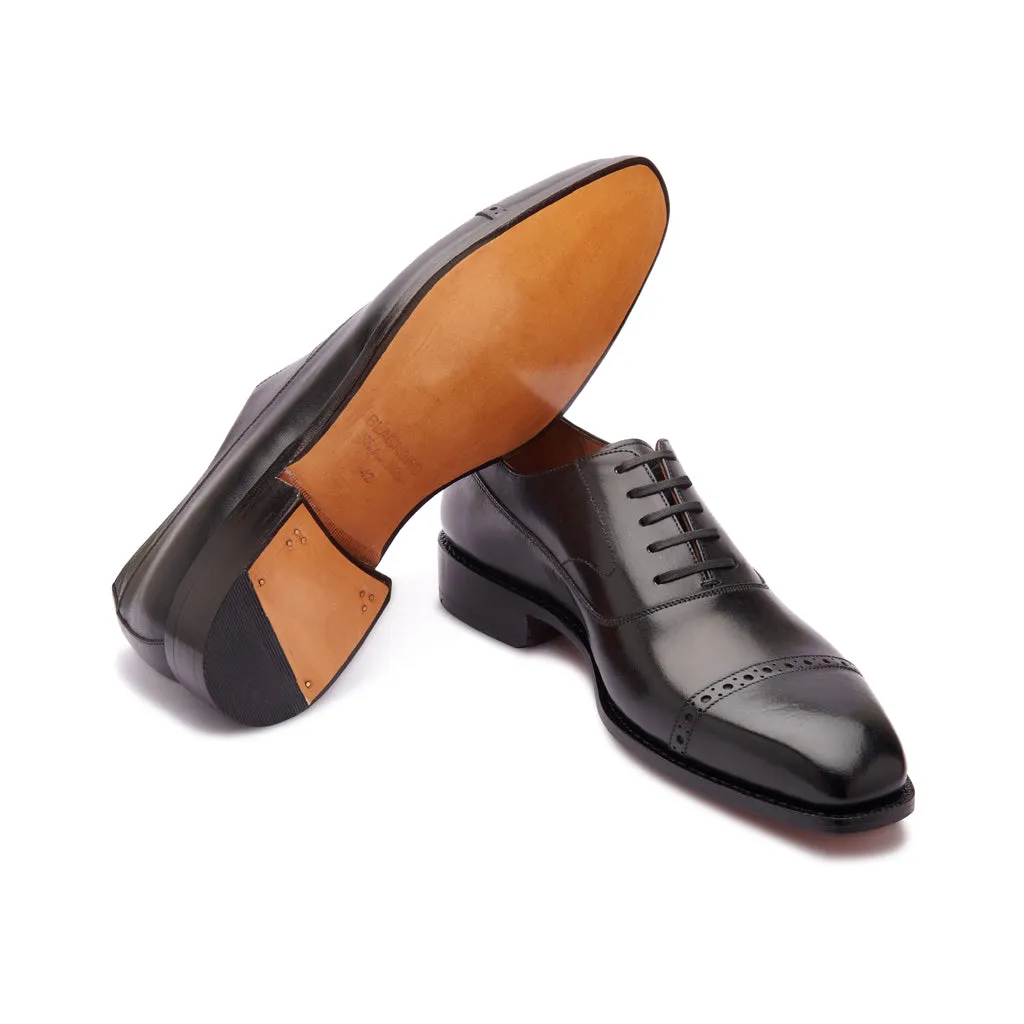 Richie, Quarter Brogue Balmoral - Black | Hand Welted | Classics Collection sold by Blkbrd Shoemaker product image thumbnail 4