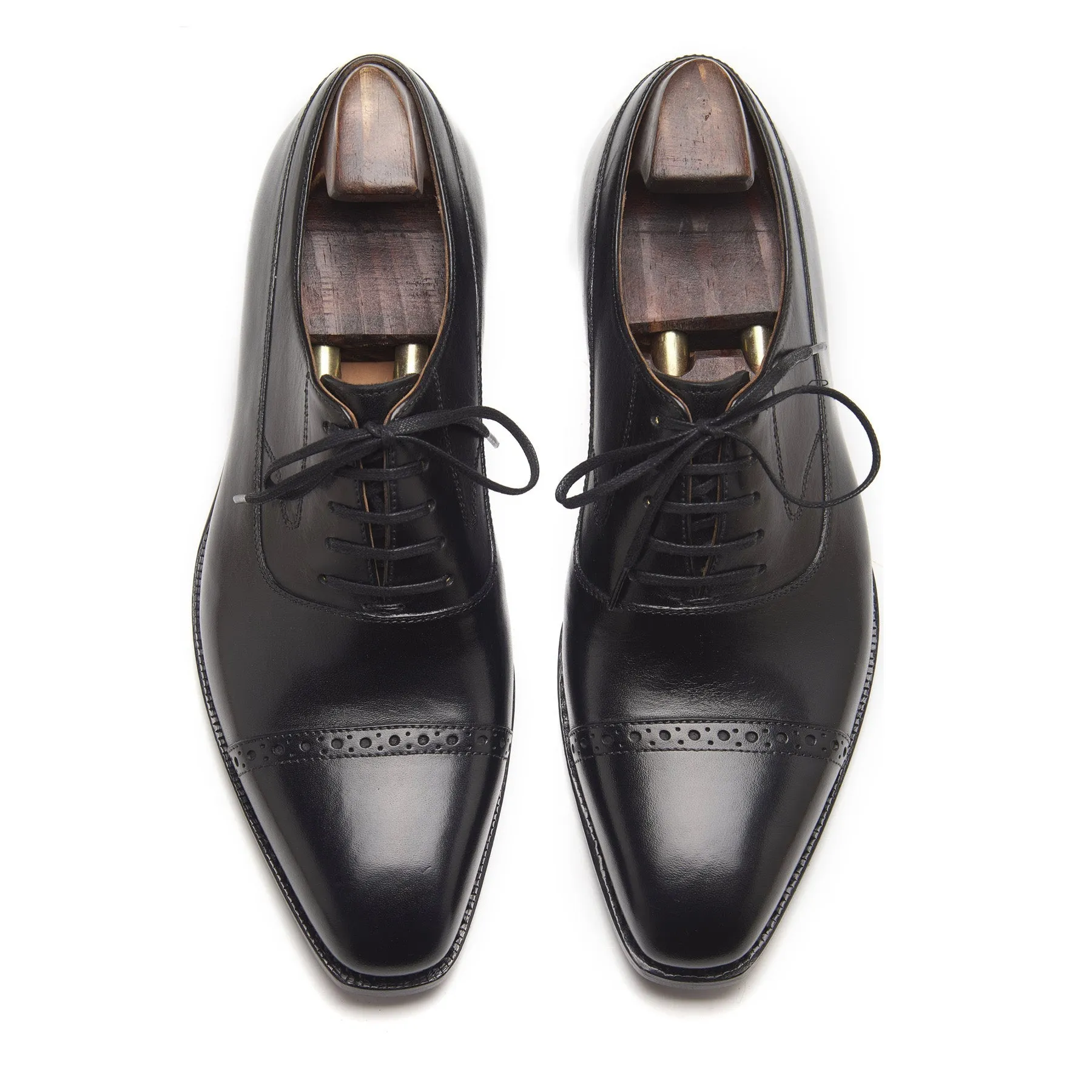 Richie, Quarter Brogue Balmoral - Black | Hand Welted | Classics Collection sold by Blkbrd Shoemaker product image thumbnail 2