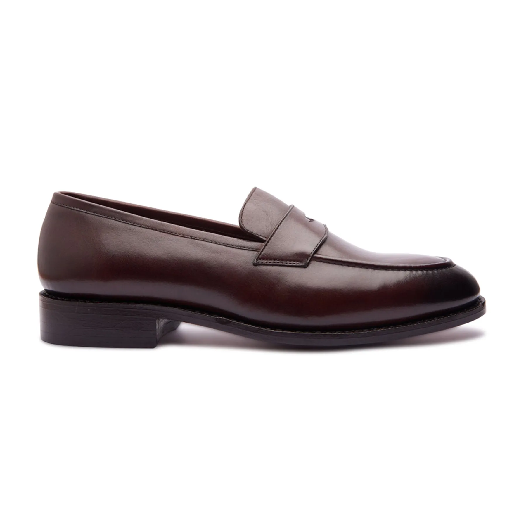 Aurus, Penny Loafer - Brown | Hand Welted Classics Collection sold by Blkbrd Shoemaker