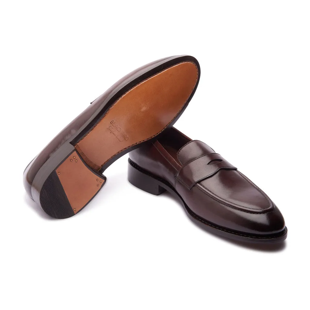 Aurus, Penny Loafer - Brown | Hand Welted Classics Collection sold by Blkbrd Shoemaker product image thumbnail 5