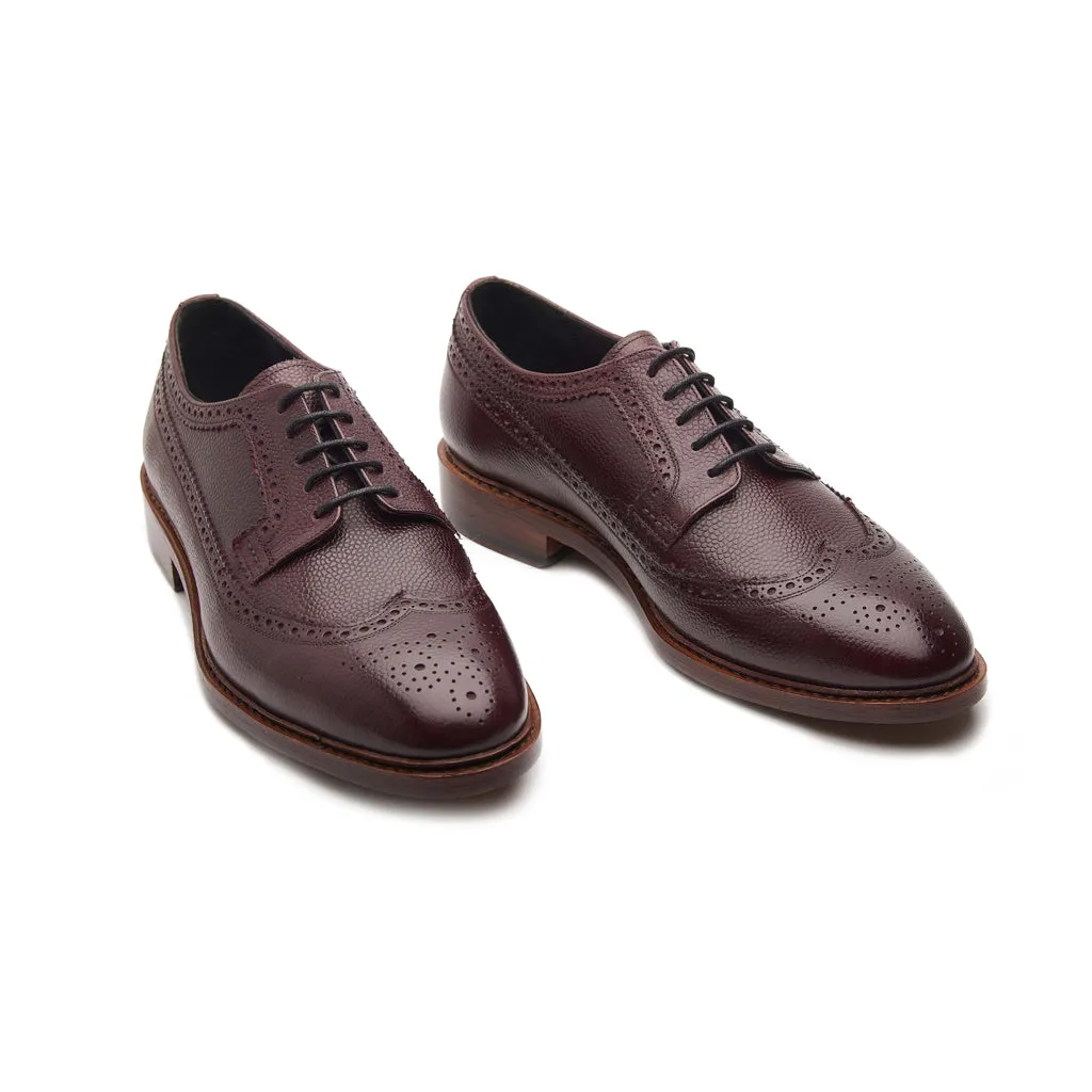 Raife, Longwing Blucher - Bordeaux Scotch Grain | Contemporary Classics sold by Blkbrd Shoemaker product image thumbnail 3