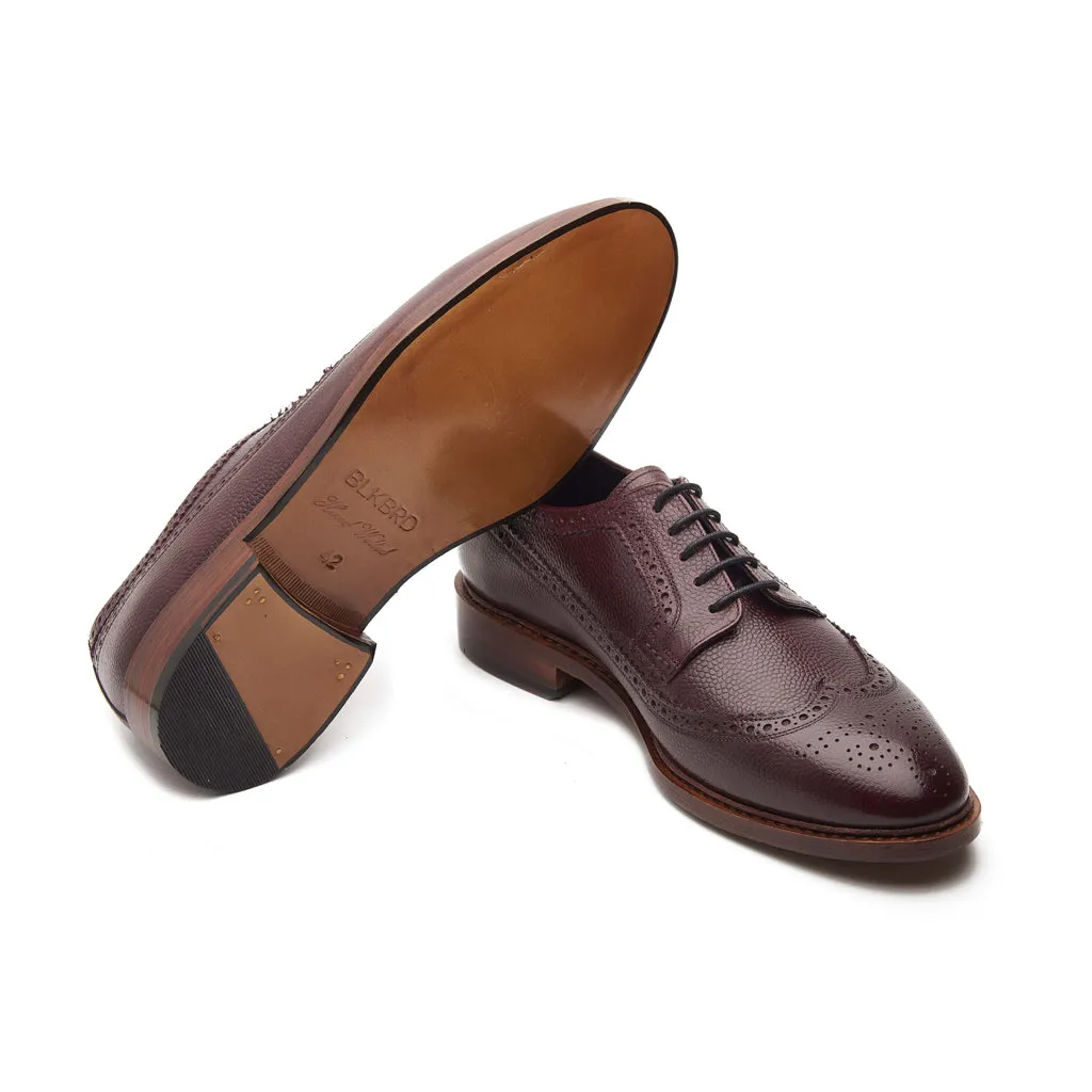 Raife, Longwing Blucher - Bordeaux Scotch Grain | Contemporary Classics sold by Blkbrd Shoemaker product image thumbnail 4