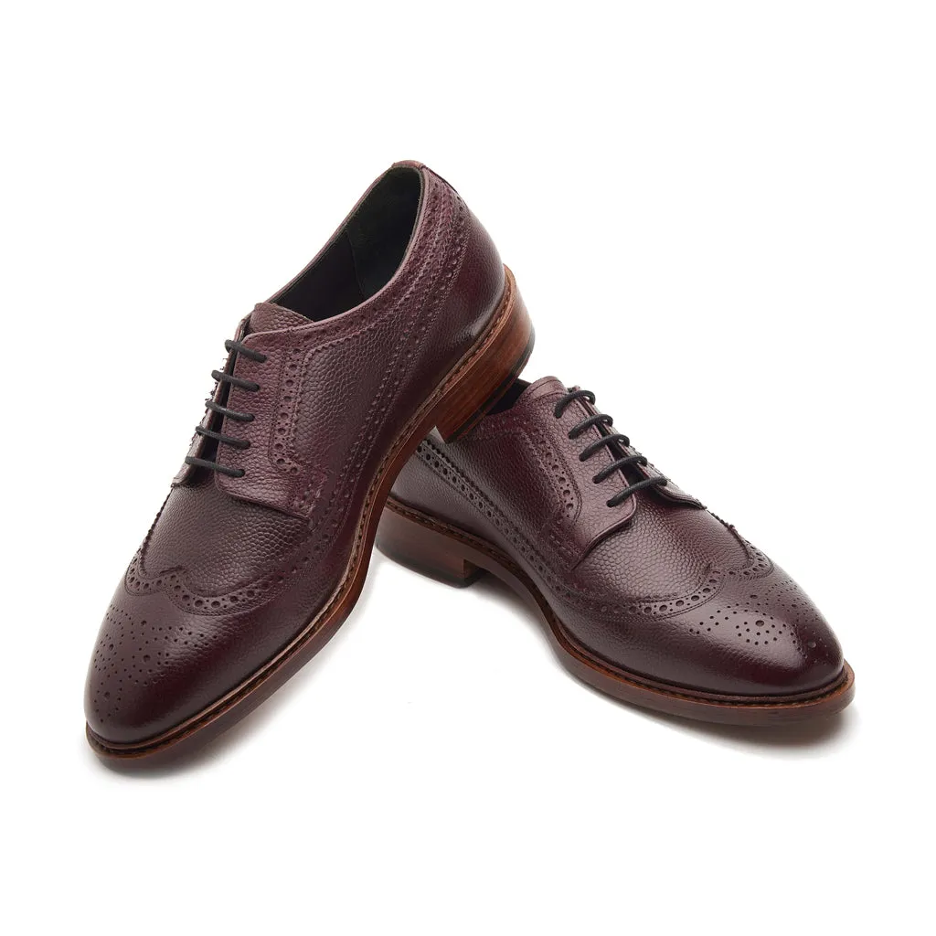Raife, Longwing Blucher - Bordeaux Scotch Grain | Contemporary Classics sold by Blkbrd Shoemaker product image thumbnail 5