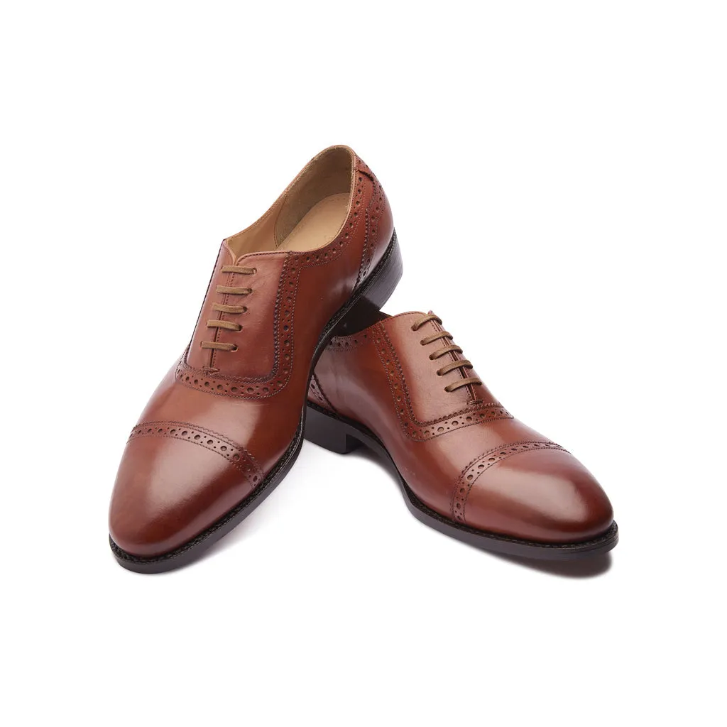 Sydney, Adelaide Oxford - Cognac | Hand Welted | Classics Collection sold by Blkbrd Shoemaker product image thumbnail 4