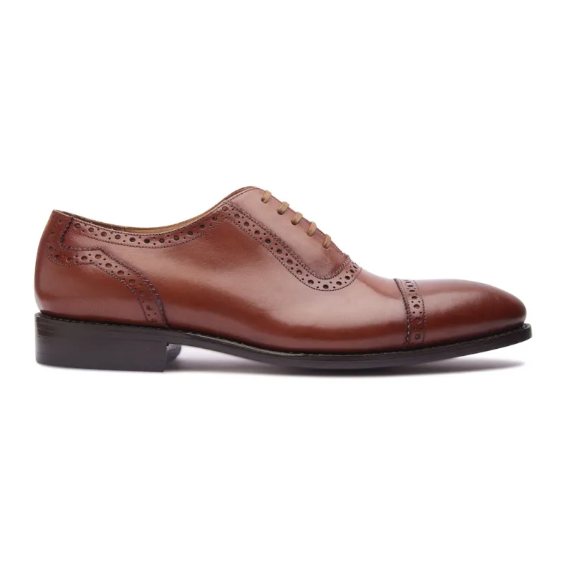 Sydney, Adelaide Oxford - Cognac | Hand Welted | Classics Collection sold by Blkbrd Shoemaker