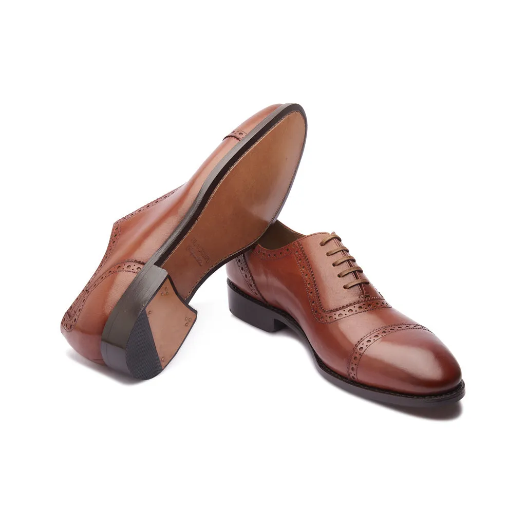 Sydney, Adelaide Oxford - Cognac | Hand Welted | Classics Collection sold by Blkbrd Shoemaker product image thumbnail 5