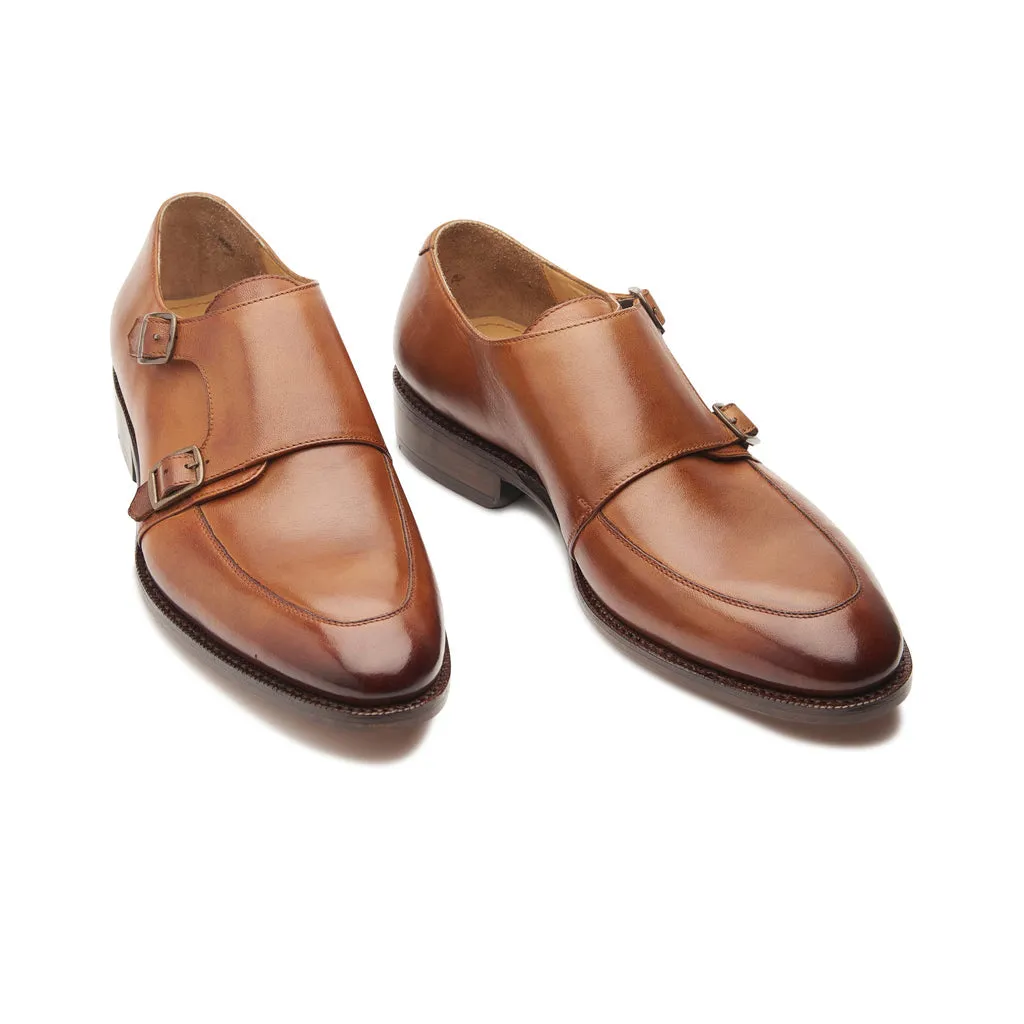 Luigi, Double Monk Strap - London Tan | Hand Welted | Classics Collection sold by Blkbrd Shoemaker product image thumbnail 3