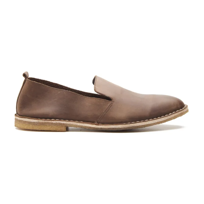 Travers, All in One Slipon - Pullup Brown | Stitch Down | Summer Classics sold by Blkbrd Shoemaker