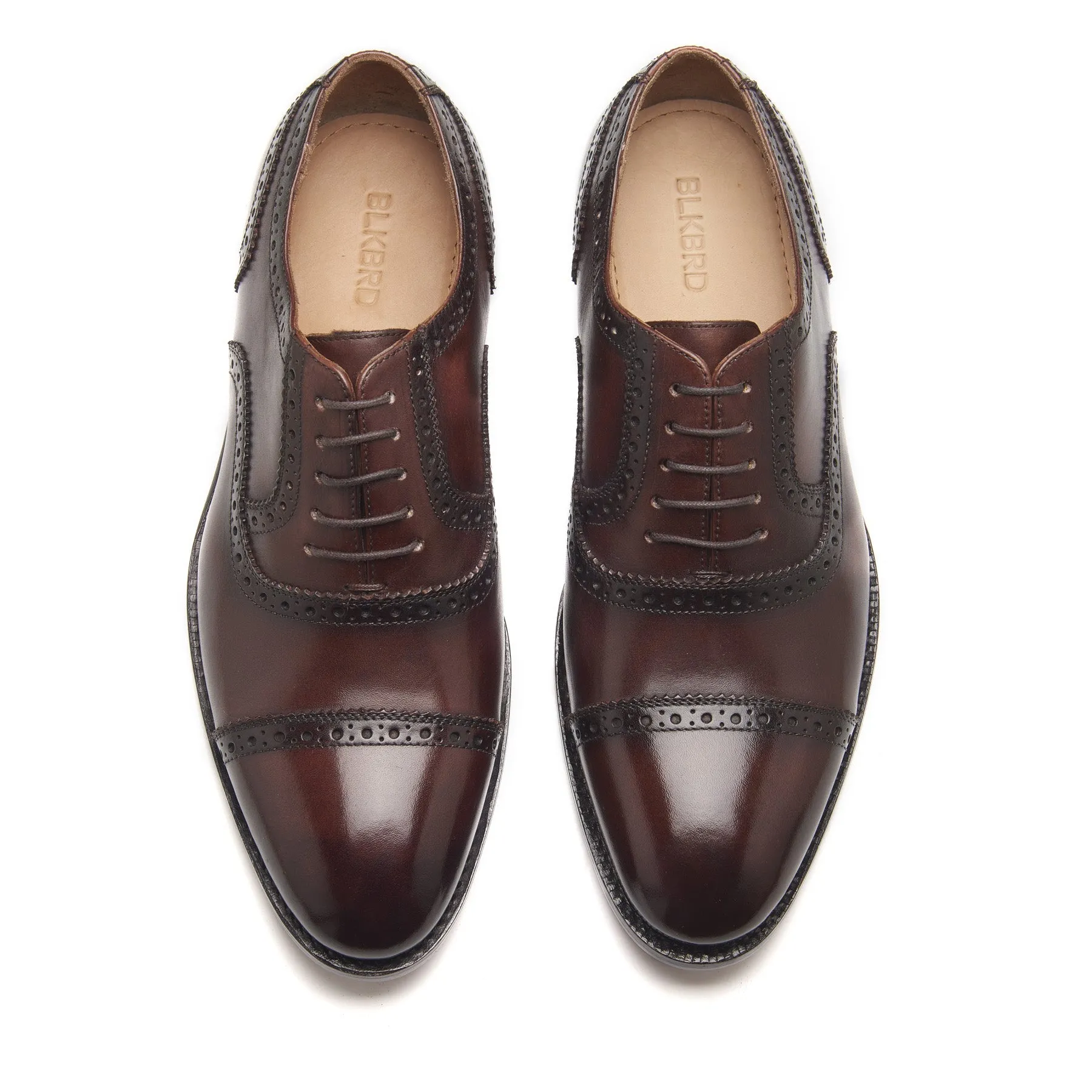 Marcus, Quarter Brogue - Brown | Hand Welted | Patina Collection sold by Blkbrd Shoemaker product image thumbnail 2