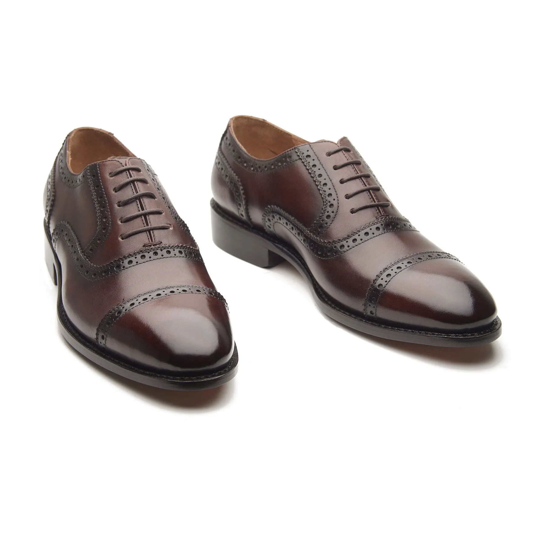 Marcus, Quarter Brogue - Brown | Hand Welted | Patina Collection sold by Blkbrd Shoemaker product image thumbnail 3
