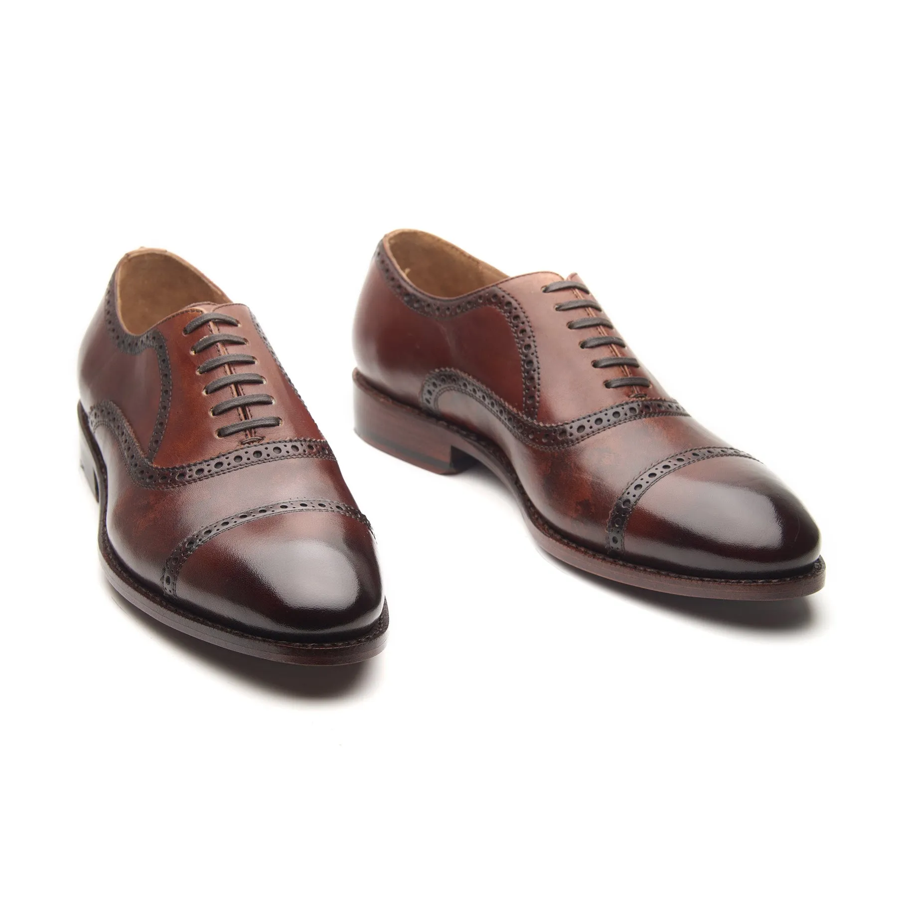 Nouveau, Quarter Brogue - Smoky Whiskey | Hand Welted | Patina Collection sold by Blkbrd Shoemaker product image thumbnail 3