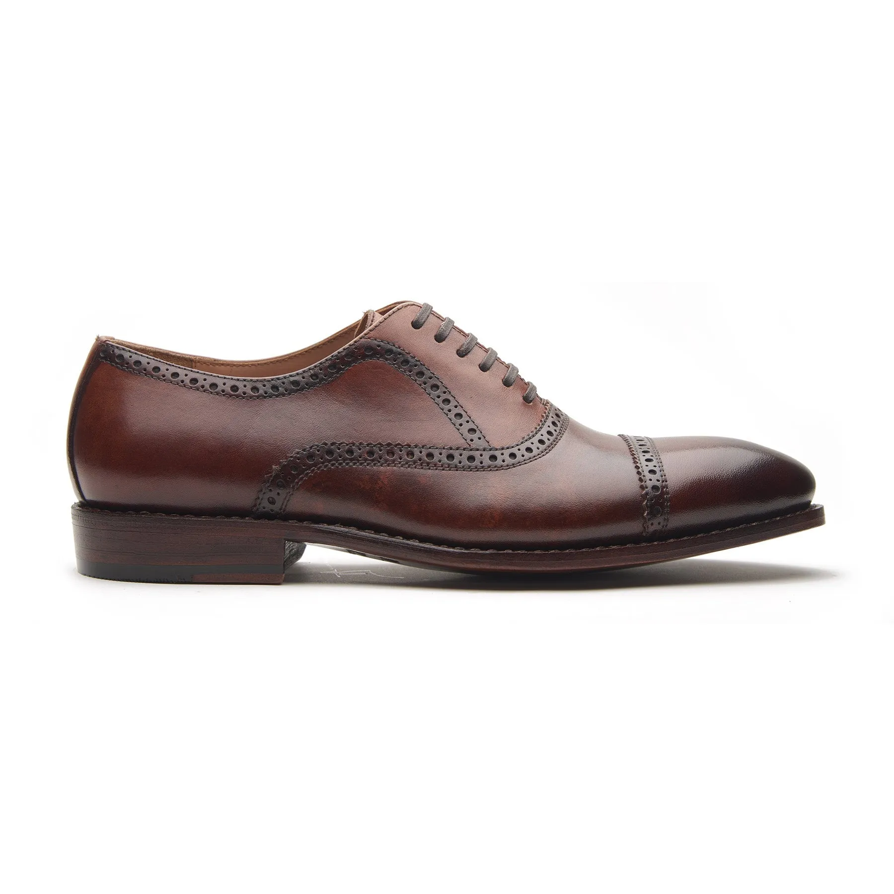 Nouveau, Quarter Brogue - Smoky Whiskey | Hand Welted | Patina Collection sold by Blkbrd Shoemaker