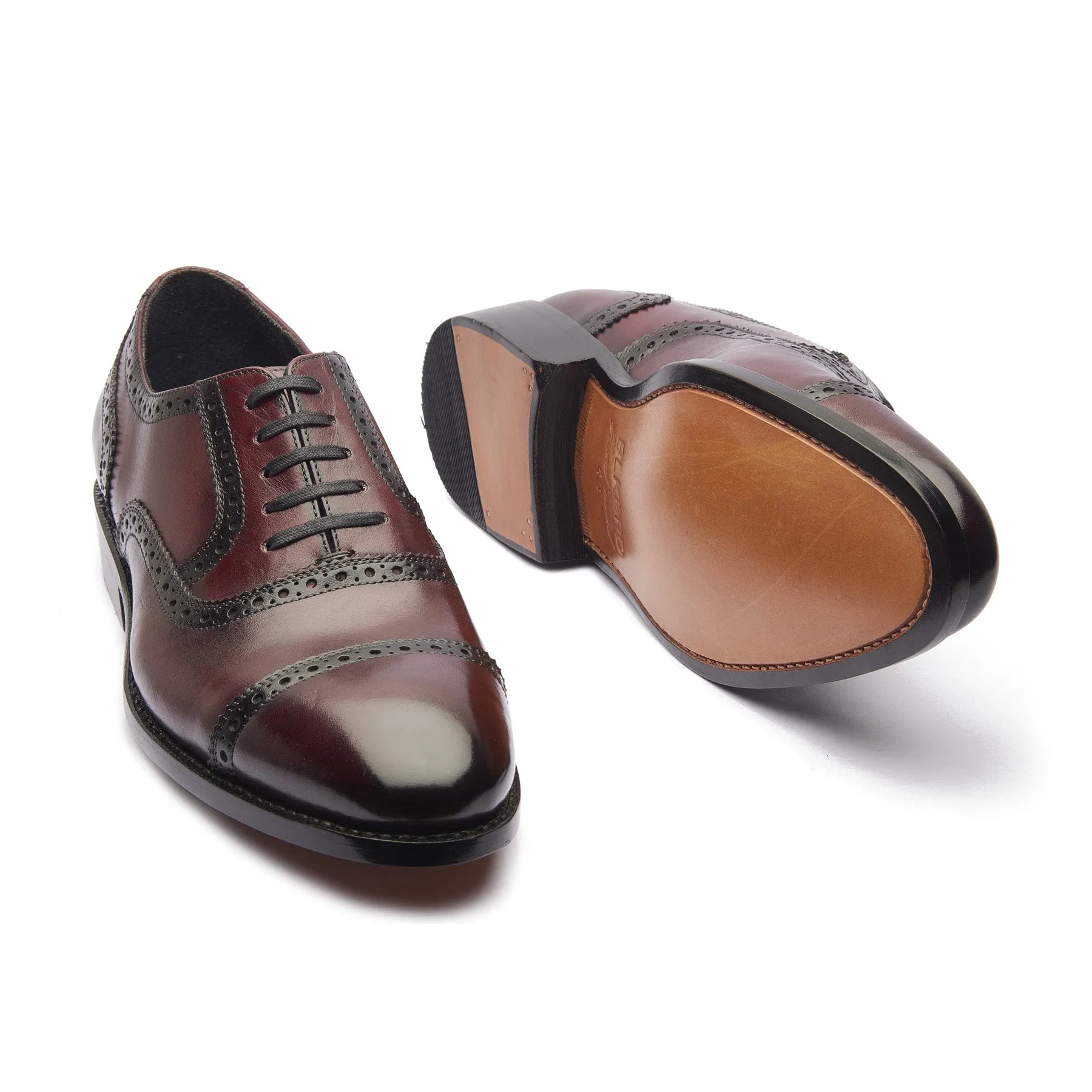 Marcus, Quarter Brogue - Bordeaux | Hand Welted | Patina Collection sold by Blkbrd Shoemaker product image thumbnail 5