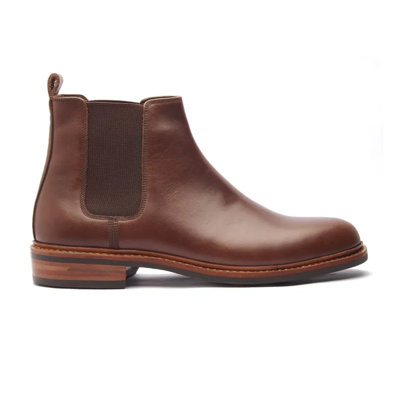 Harley, Chelsea Boot - Hidro Pullup Tan| Hand Welted Boots 2.0 sold by Blkbrd Shoemaker