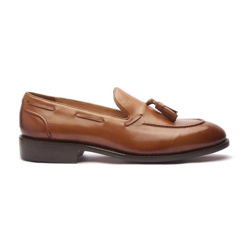 Royce, Tassel Loafer - Cognac | Hand Welted | Classics Collection sold by Blkbrd Shoemaker
