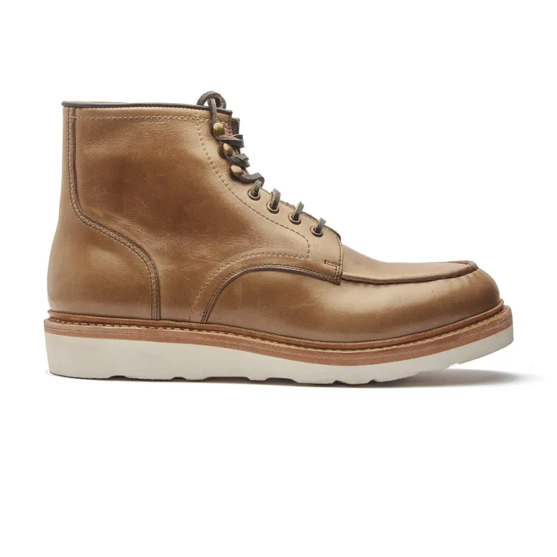 Dallas, Moctoe Boot - Natural Chromexcel | Hand Welted Boots 2.0 sold by Blkbrd Shoemaker