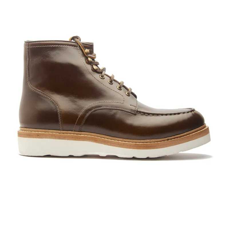 Dallas, Moctoe Boot - Olive Brown Chromexcel | Hand Welted Boots 2.0 sold by Blkbrd Shoemaker