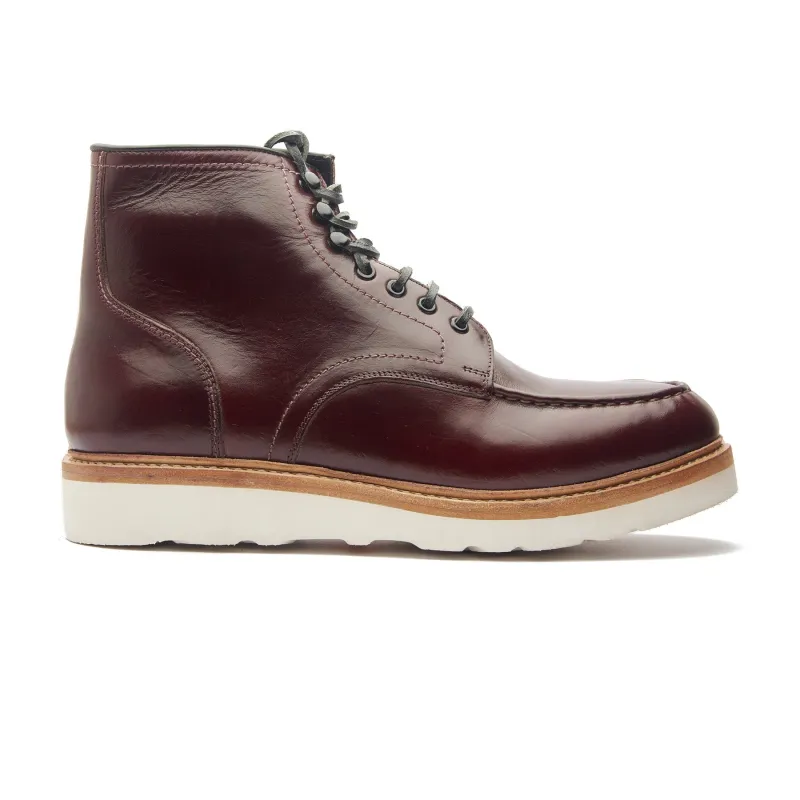 Dallas, Moctoe Boot - Burgundy Chromexcel | Hand Welted Boots 2.0 sold by Blkbrd Shoemaker