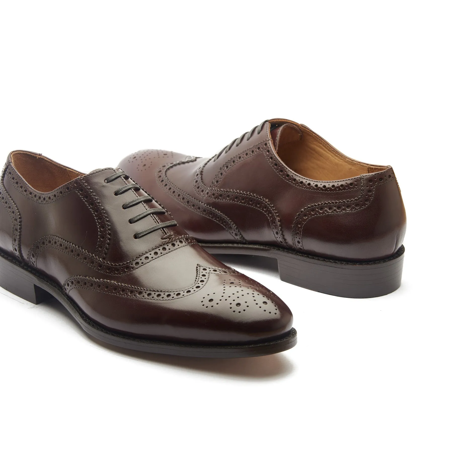 Marcell, Full Brogue Oxford - Rosewood Brown Calf | Classics sold by Blkbrd Shoemaker product image thumbnail 3