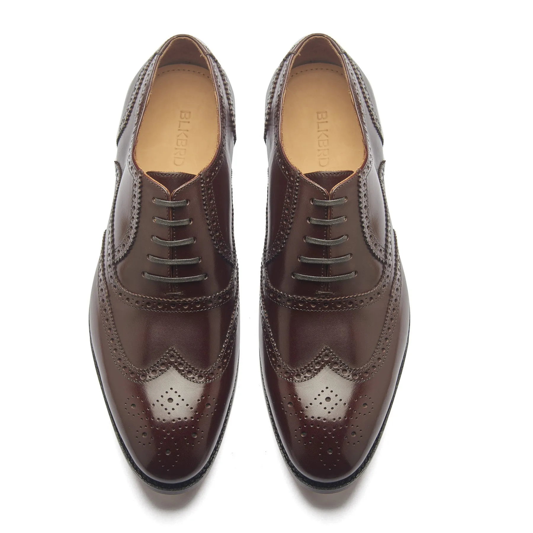 Marcell, Full Brogue Oxford - Rosewood Brown Calf | Classics sold by Blkbrd Shoemaker product image thumbnail 2