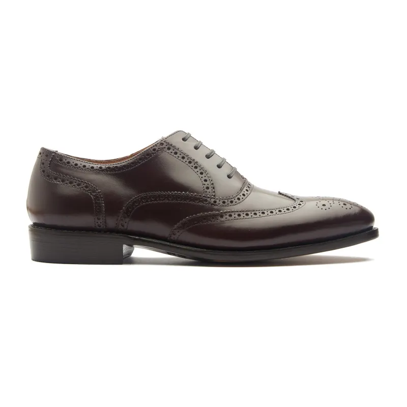 Marcell, Full Brogue Oxford - Rosewood Brown Calf | Classics sold by Blkbrd Shoemaker