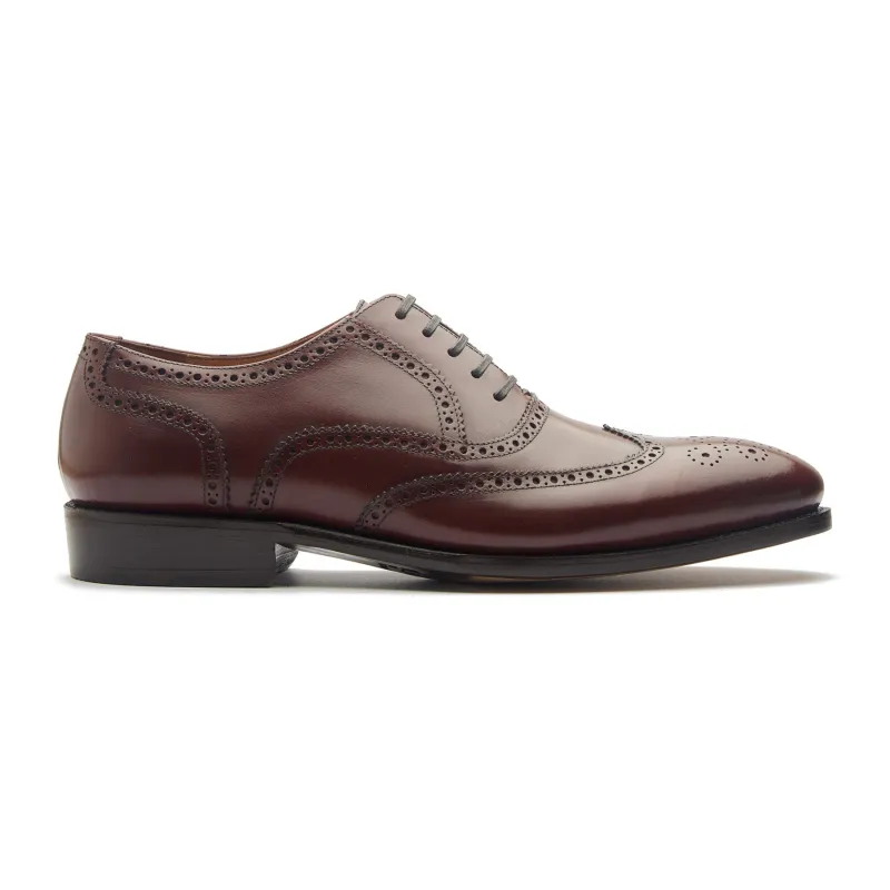 Marcell, Full Brogue Oxford - London Tan Calf | Classics sold by Blkbrd Shoemaker