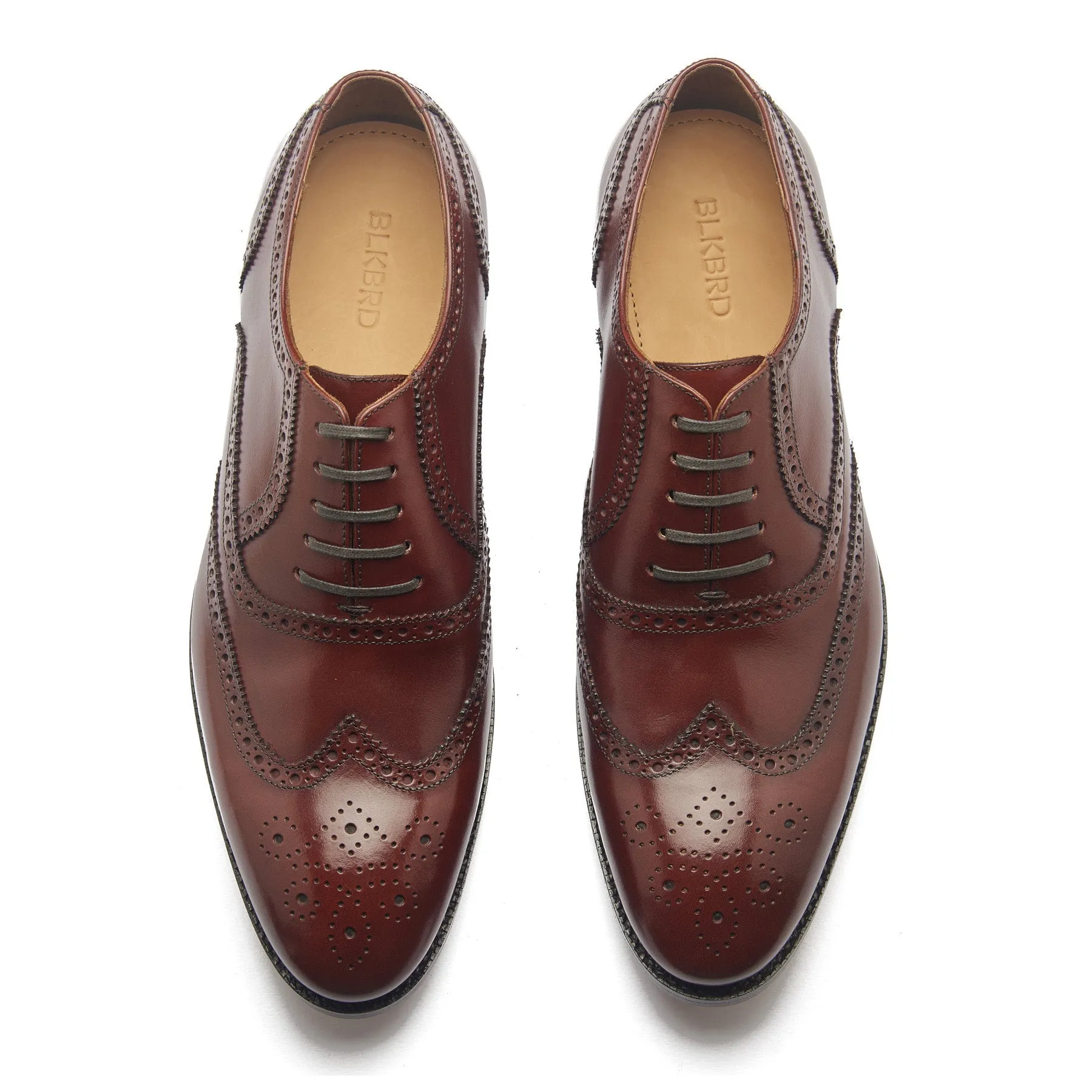 Marcell, Full Brogue Oxford - London Tan Calf | Classics sold by Blkbrd Shoemaker product image thumbnail 2