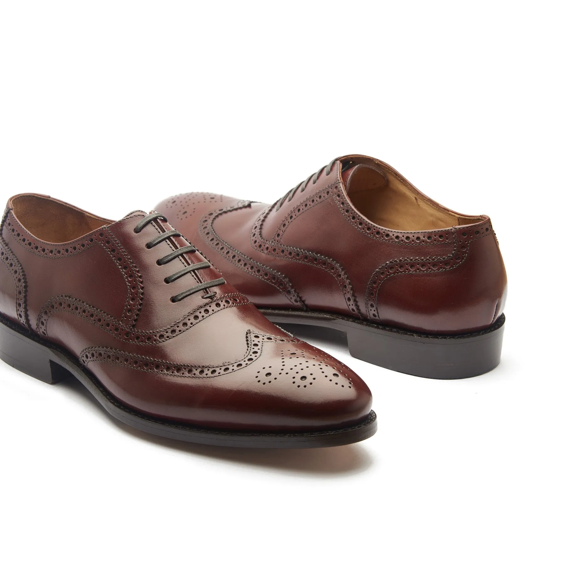 Marcell, Full Brogue Oxford - London Tan Calf | Classics sold by Blkbrd Shoemaker product image thumbnail 3
