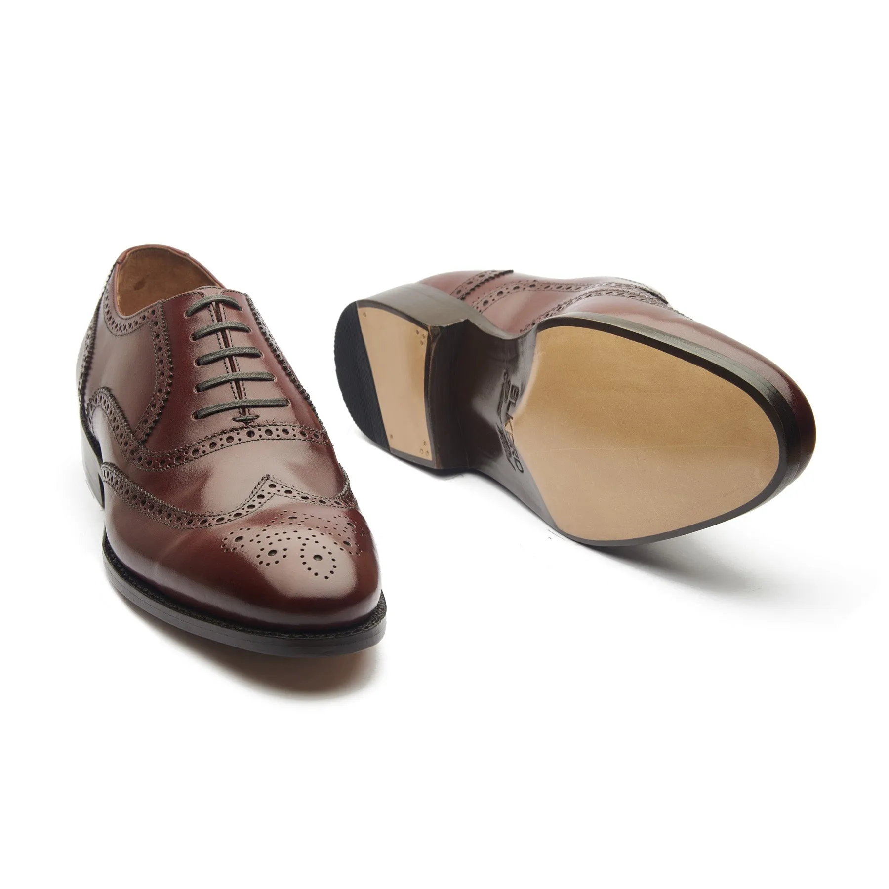 Marcell, Full Brogue Oxford - London Tan Calf | Classics sold by Blkbrd Shoemaker product image thumbnail 4