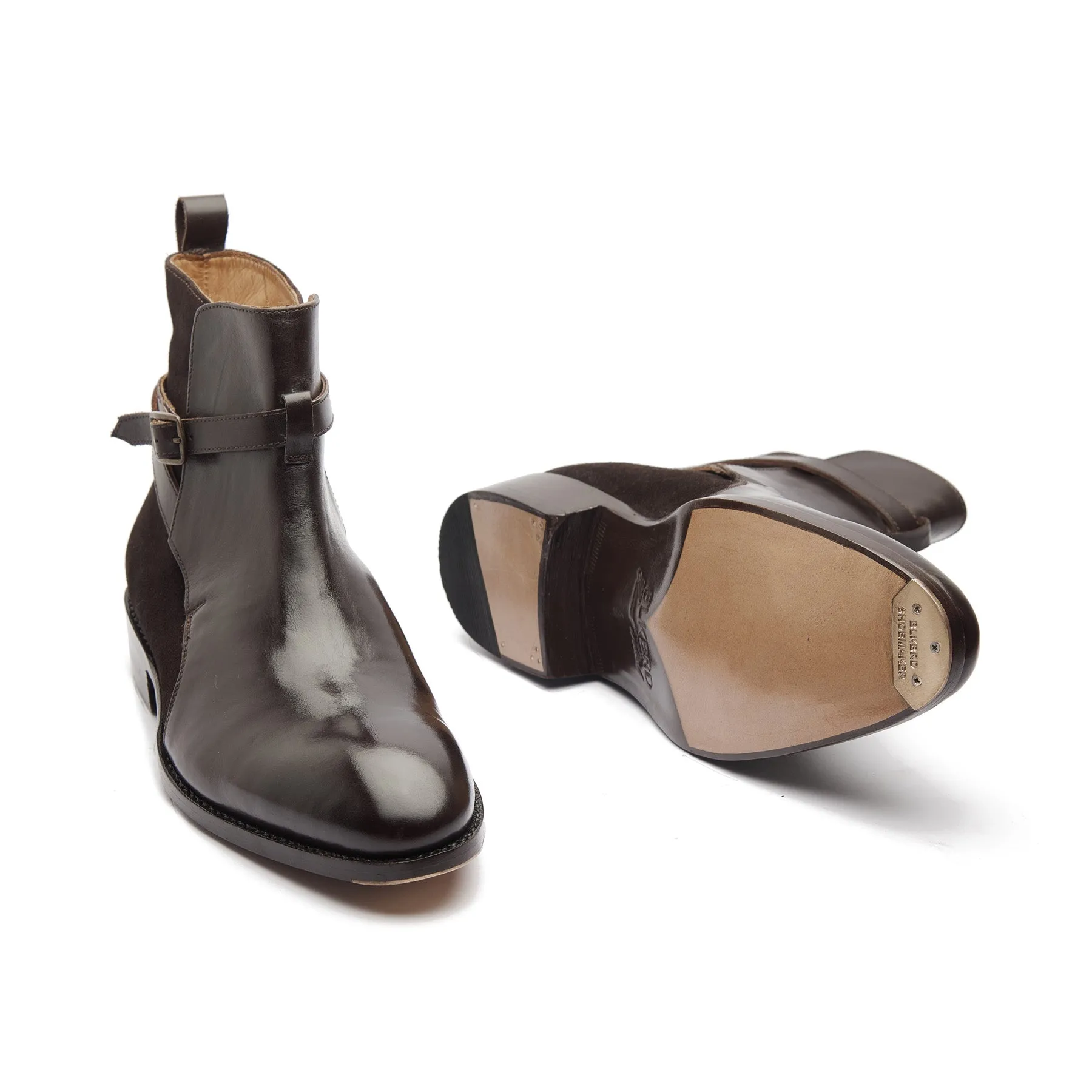 Umaid, Jodhpuri Boot - Espresso Calf & Suede | Contemporary Classics sold by Blkbrd Shoemaker product image thumbnail 4