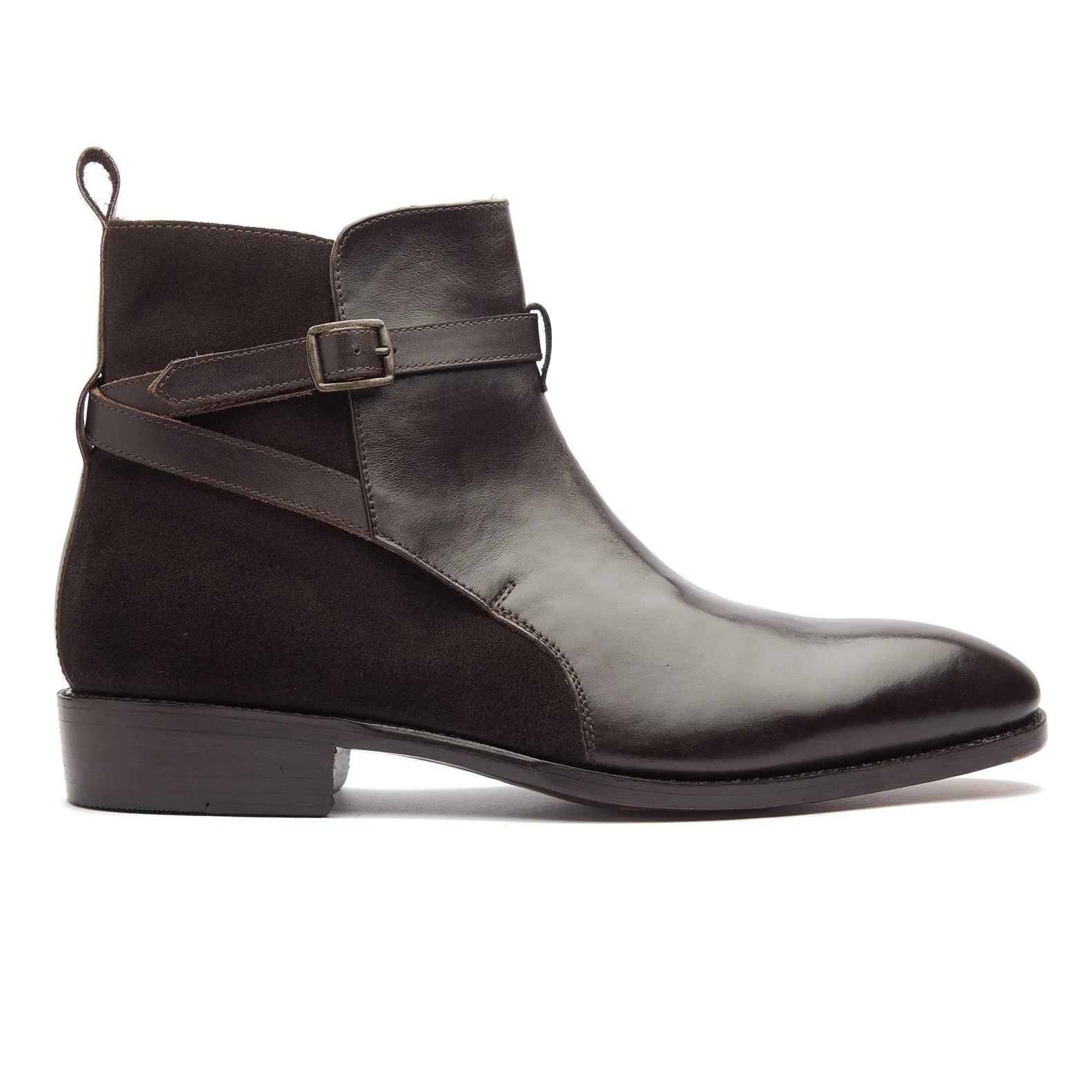 Umaid, Jodhpuri Boot - Espresso Calf & Suede | Contemporary Classics sold by Blkbrd Shoemaker