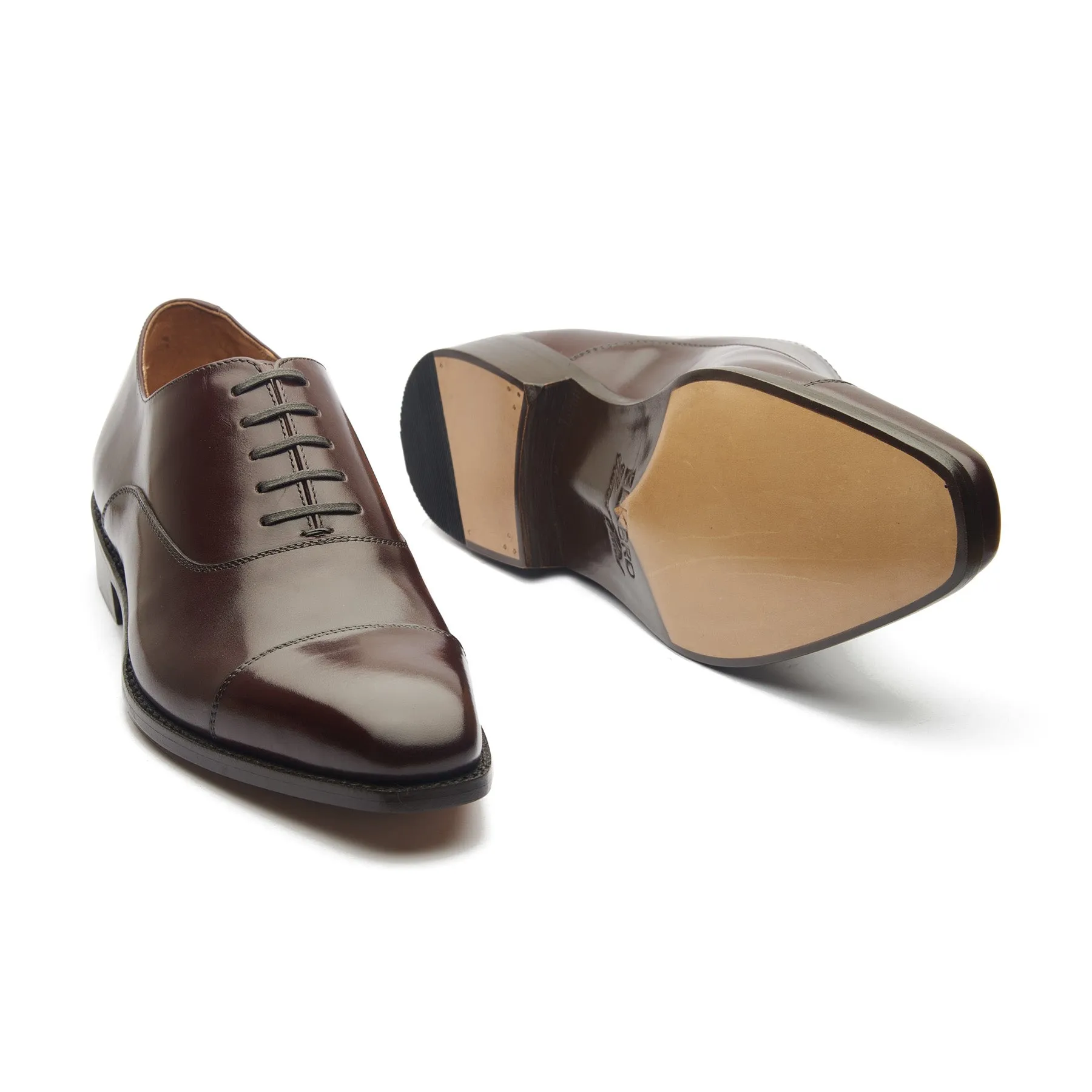 Oscar, Cap-toe Oxford - Rosewood Brown Aniline Calf | Classics sold by Blkbrd Shoemaker product image thumbnail 4