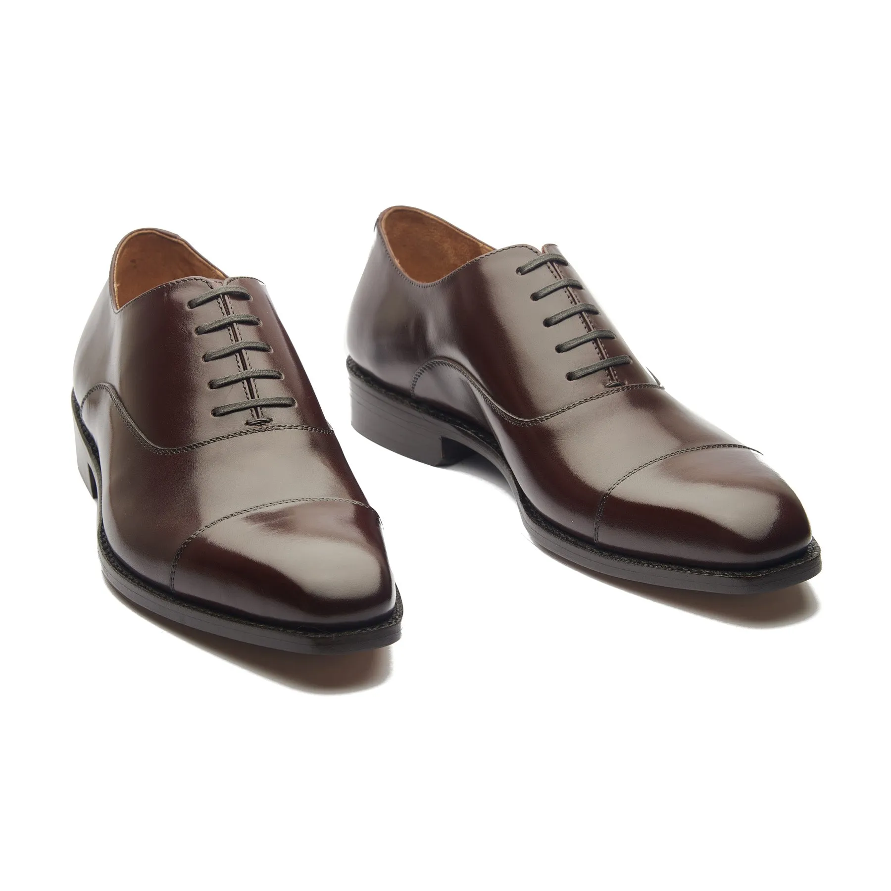 Oscar, Cap-toe Oxford - Rosewood Brown Aniline Calf | Classics sold by Blkbrd Shoemaker product image thumbnail 3