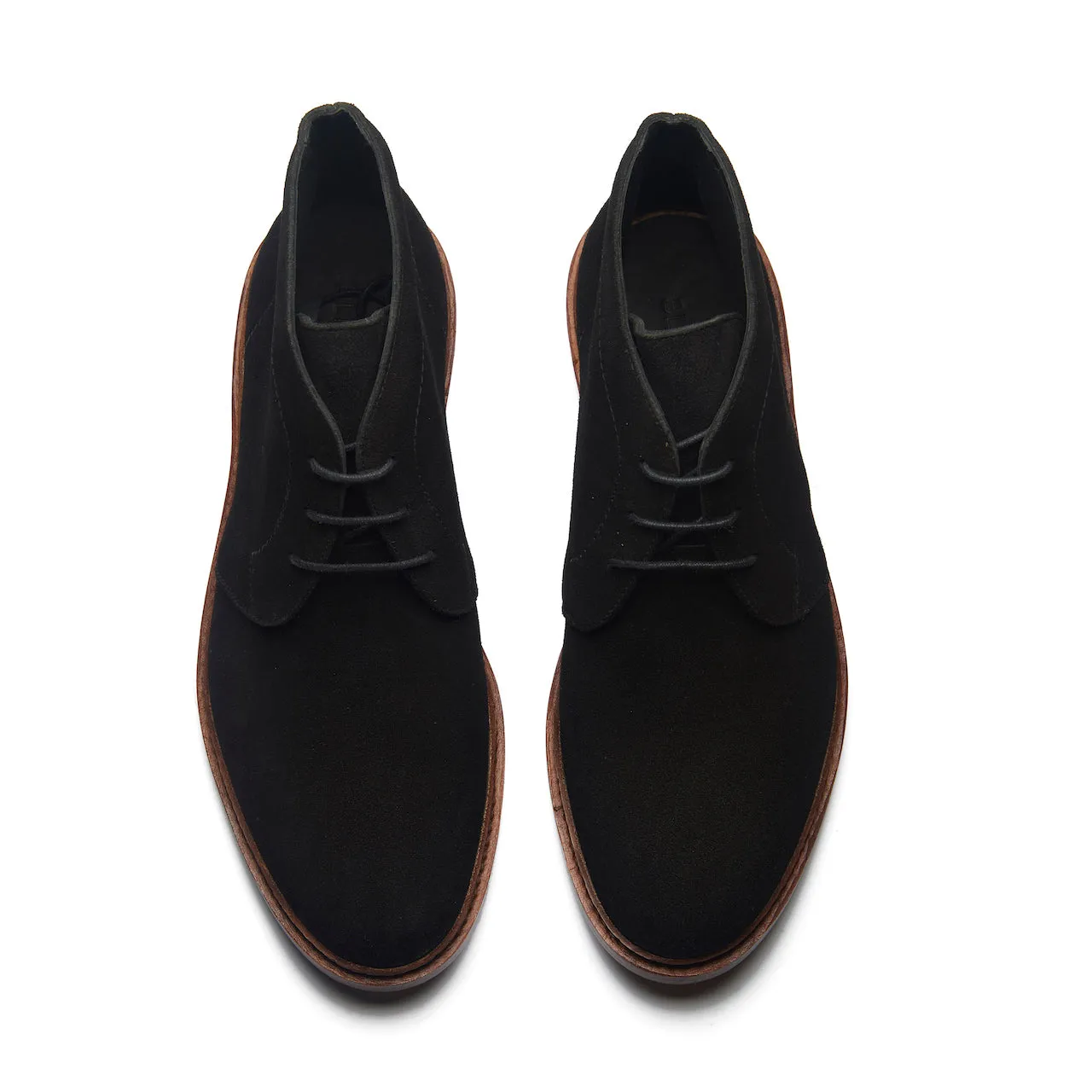 Lucas, Unlined Chukka Boot - Ox Reverse Black | Hand Welted Smart Casuals sold by Blkbrd Shoemaker product image thumbnail 3