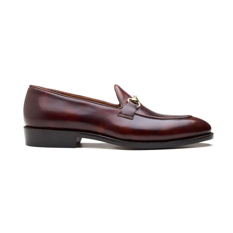 Casper, Horsebit Loafer - Chestnut Museum Calf | Hand Welted Classics Collection made by Blkbrd Shoemaker