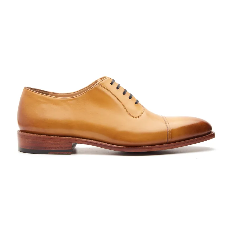 Adele, Adelaide Oxford - Mustard | Hand Welted Summer Colors sold by Blkbrd Shoemaker