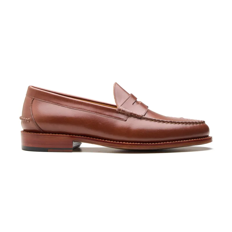 Azimut, The Ivy Loafer - Cognac Hidro Pullup | Goodyear Welted made by Blkbrd Shoemaker