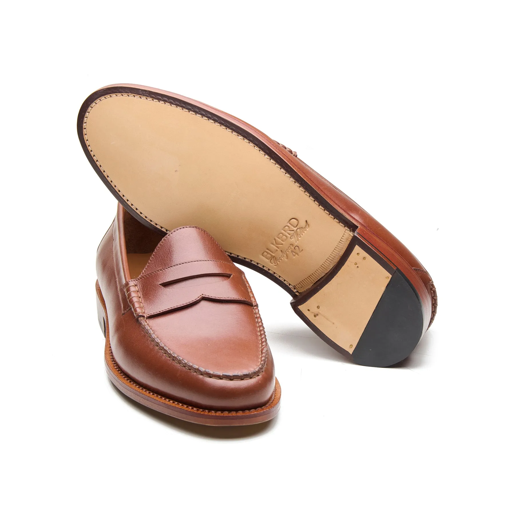 Azimut, The Ivy Loafer - Cognac Hidro Pullup | Goodyear Welted sold by Blkbrd Shoemaker product image thumbnail 3