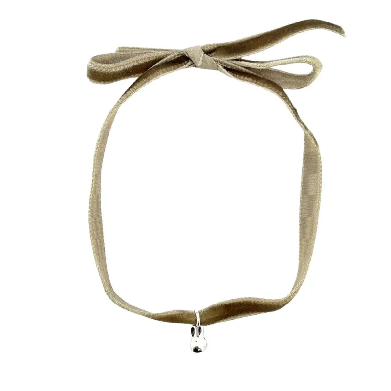 Miffy Large Head Velvet Ribbon Necklace (Sterling Silver) sold by Licensed to Charm